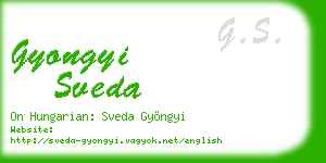 gyongyi sveda business card